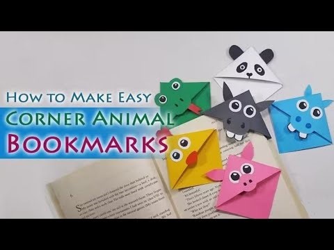 Diy cute animal bookmarks: How to make cute animal Bookmarks