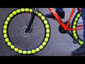 60 Tennis Balls = 2 Bicycle Tyres