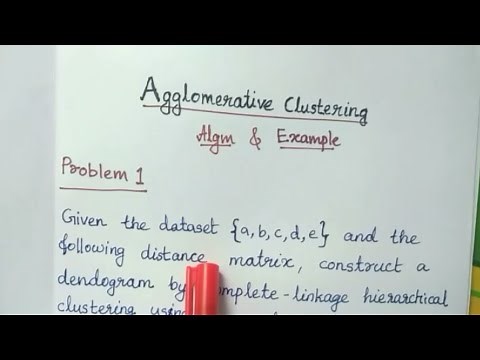 Hierarchical Clustering - Problem / Complete linkage / KTU Machine learning