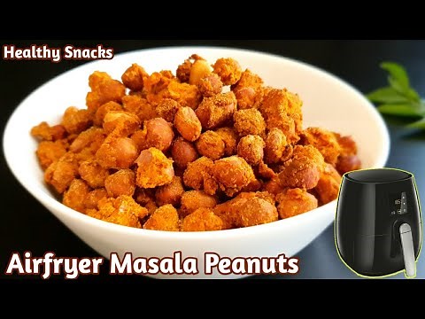 Air Fryer Masala Peanuts | Crispy Spicy Peanuts Snacks (No Deep Fry)