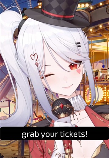 Grab a 🎟️ to my next show! See you then 💋 #circusvtuber #vtuber #envtuber #vtubermodel