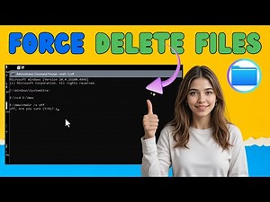 How To Force Delete Files On Windows 11 Cmd | Remove Stubborn Files (2025)