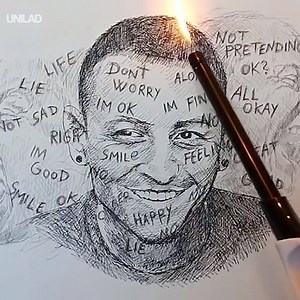 709K views · 4.5K reactions | This touching art tribute to Linkin Park's Chester Bennington is so powerful ❤️️ | UNILAD | Facebook