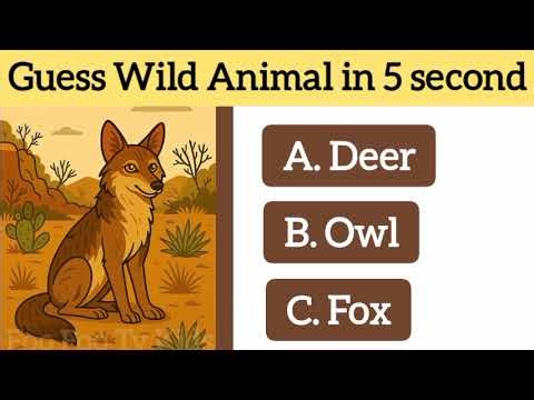 You just have 5 second to Guess Wild Animal 🤔 @FooFooTvKids 