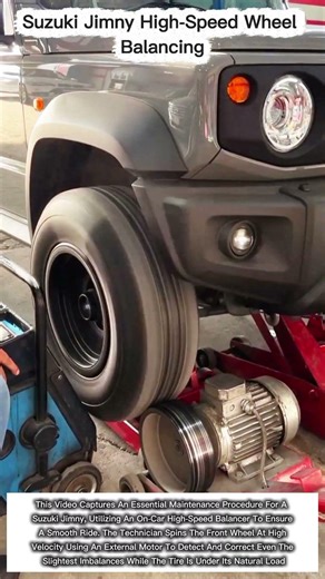 Suzuki Jimny High-Speed Wheel Balancing