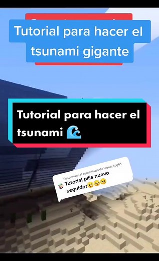 Cómo hacer un tsunami en Minecraft: Tutorial completo