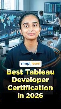 How To Become A Tableau Developer In 2026 | Tableau Developer Roadmap 2026 | #Shorts | #Simplilearn