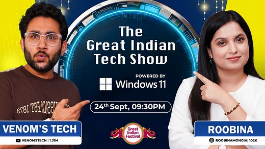 Watch the latest from Great Indian Tech Show on Amazon Live
