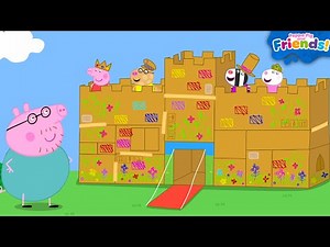 Peppa Pig & Friends Build a GIANT Cardboard Castle📦🏰 Tales Full Episodes | Cartoon for Kids | 1 Hour