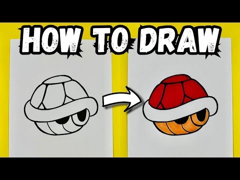 How To Draw A Koopa Shell From Mario