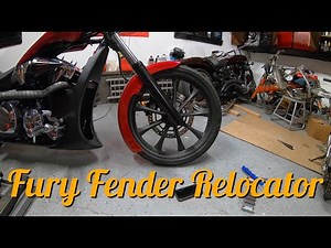 Front Fender Relocation Bracket Honda Fury Install SLK Customs