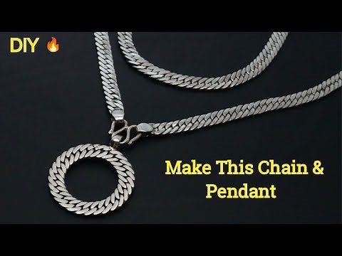Handmade Silver Chain with Circle Pendant – Easy Jewelry Tutorial