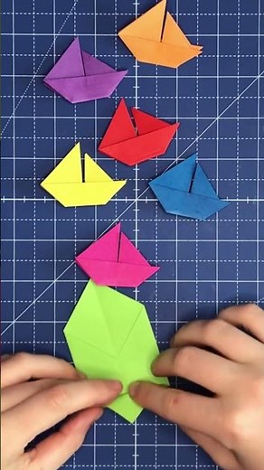 Einfache Anleitung: Origami Segelboot für Kinder und Erwachsene falten | Origami Boot