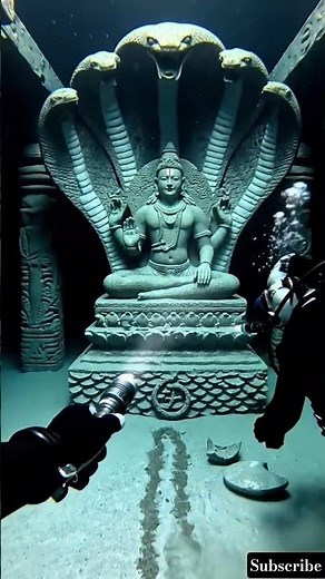 Lord Vishnu Underwater Temple Discovery | Realistic Mystery POV #shorts