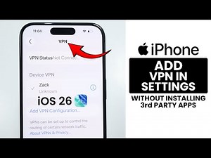 [iOS 26] How to Add VPN to Settings on Any iPhone (Without Installing App)