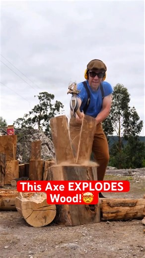 The Axe That Uses Gunpowder Instead of Strength