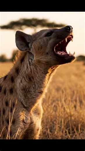 Hyena's Cursed "Laugh" Sound 😂🦴 #HyenaLaugh #CreepyFunny #hyena