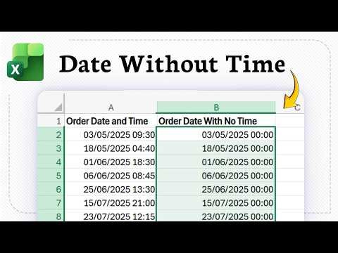 How to Remove Time from a Date in Excel (INT Function Route)