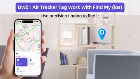Smart Tags-4 Pack,Item Finder with Waterproof Case, Works with Apple Find My (Apple Devices only), Bluetooth Smart Tracker Tags for Luggage, Keys, Wallet, Backpack, Replaceable Battery