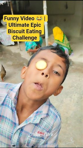 Funny Video 😂 | Ultimate Epic Biscuit Eating Challenge | Crazy Fun Game #biscuit #yt #shorts