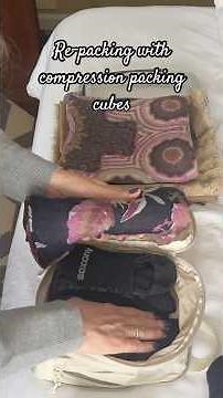 How To Pack Your Compression Packing Cubes In Less Than Three Minutes! #carryononlytravel