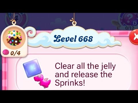 candy crush saga level 668 let's start rase;