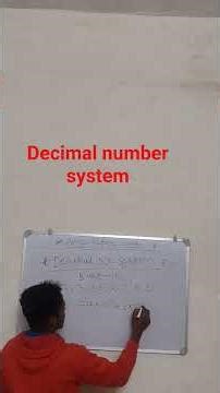 Decimal number system