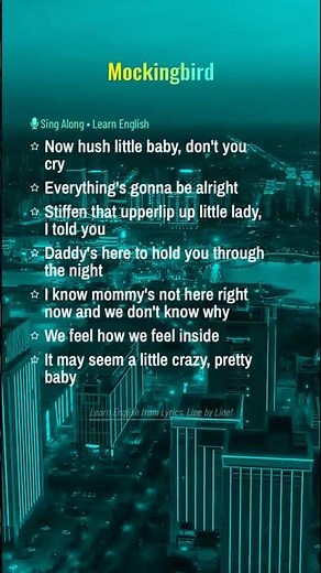 Story｜2000s｜Mockingbird #learnenglish #lyrics