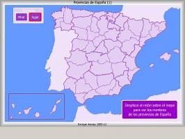 Mapa político de España: Capitales de provincia