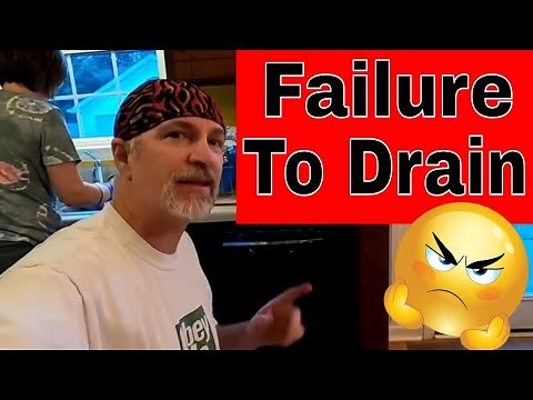 How To Fix FTD Failure To Drain Dishwasher Error With OUT Removing Dishwasher.