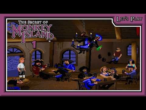 THE SECRET OF MONKEY ISLAND #1🐒 SCUMMM-BAR🍻 | Let's Play