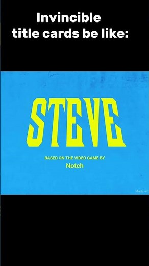 invincible title cards be like #memes #fyp #fypviralシ #funny #invincible #minecraftmovie