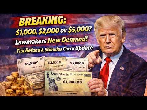 BREAKING: $1,000, $2,000 OR $5,000? Lawmakers New Demand! Tax Refund & Stimulus Check Update