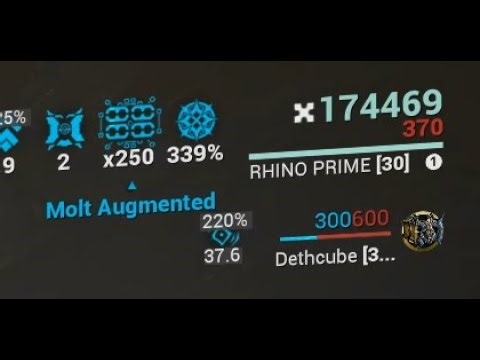 Rhino EZ 100k+ Overguard Setup - Iron Skin/Parasitic Armor | Warframe builds
