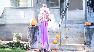 Watch Standing Animated Clown Halloween Decoration on Amazon Live