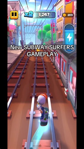 New Subway surfers City game play…. Looks like boards are now earned when running #subwaysurfers #subwaysurferscity #newgame