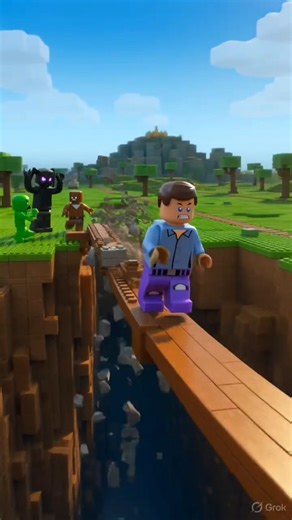 #LEGO Minecraft Escape Gone Wrong! 😱💥#lego #minecraft #viral #gaming