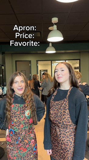 23K views · 257 reactions | salon apron TOUR #cosmetologyschool #haircolor #hairschool #hairsalon #haircut #hairstylist #apron #cuteapron #beautyschool #salontok #fblifestyle | Lucy Seitz | Facebook