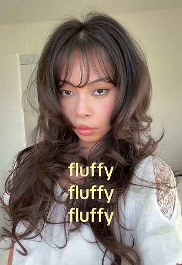 fluffy hair 4 ever #hairtok #haircare #blowout #layeredhaircut #hairinspo