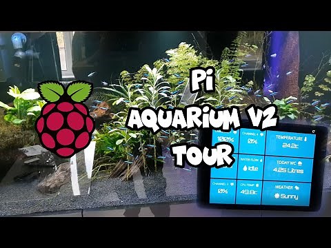 Raspberry Pi computer Aquarium Controller, Auto Water Change, lighting and Storm Simulator Tour