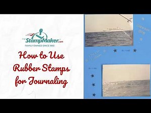 How to Use Rubber Stamps for Journaling
