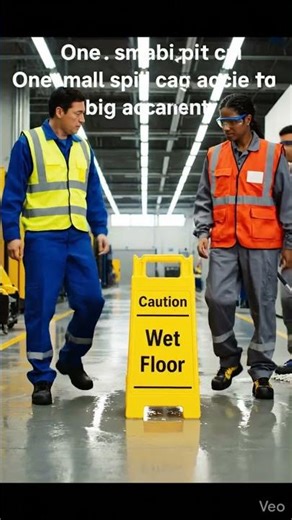 One Small Spill Can Cause a Big Accident Wet Floor Safety #Shorts #LifeSafetyYT
