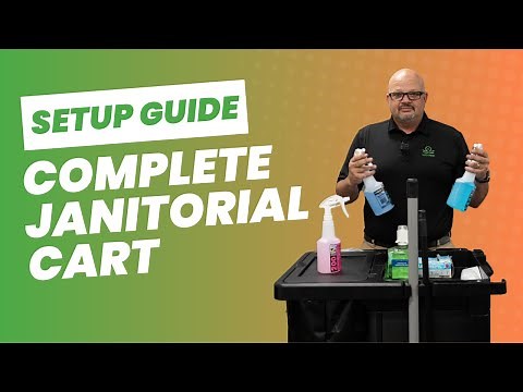 How to Set Up a Janitorial Cleaning Cart for Beginners | Train With Us