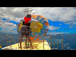 Parasailing Mauritius - this is how to open a parasail