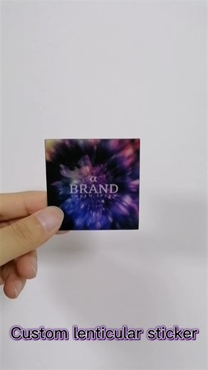 OEM / ODM Waterproof Die Cut Self Adhesive Motion Cartoon Stickers Custom 3D Lenticular Sticker