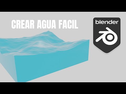 TUTORIAL Como Crear Agua Facil con BLENDER #facil #3d #rendering #modelos3d #time #agua