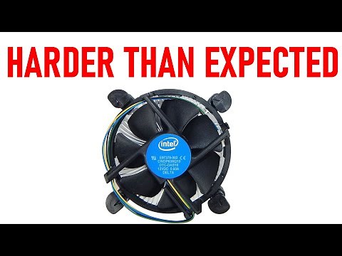 How To Install Intel Stock Cooler Without Breaking It.