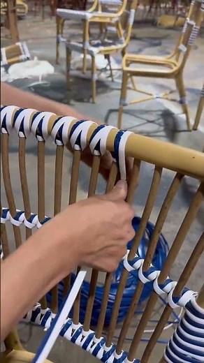How to weave the outdoor chair