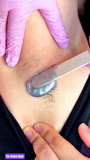 Clean And Smooth Underarm Waxing Tutorial Shorts Video!! #shortvideo #underarmwaxing #waxing