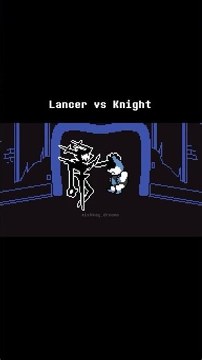 Lancer vs Knight [deltarune sprite animation]